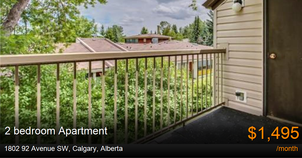1802 92 Avenue SW, Calgary Apartment for Rent
