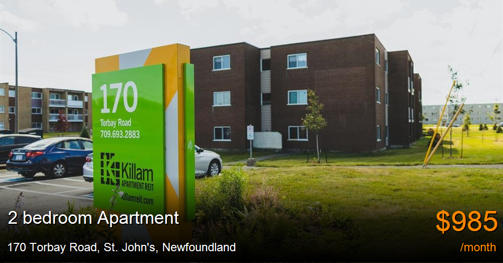 170 Torbay Road, St. John's Apartment for Rent