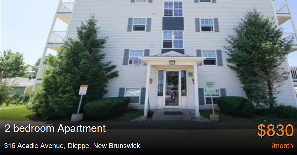 316 acadie avenue, dieppe Apartment for Rent