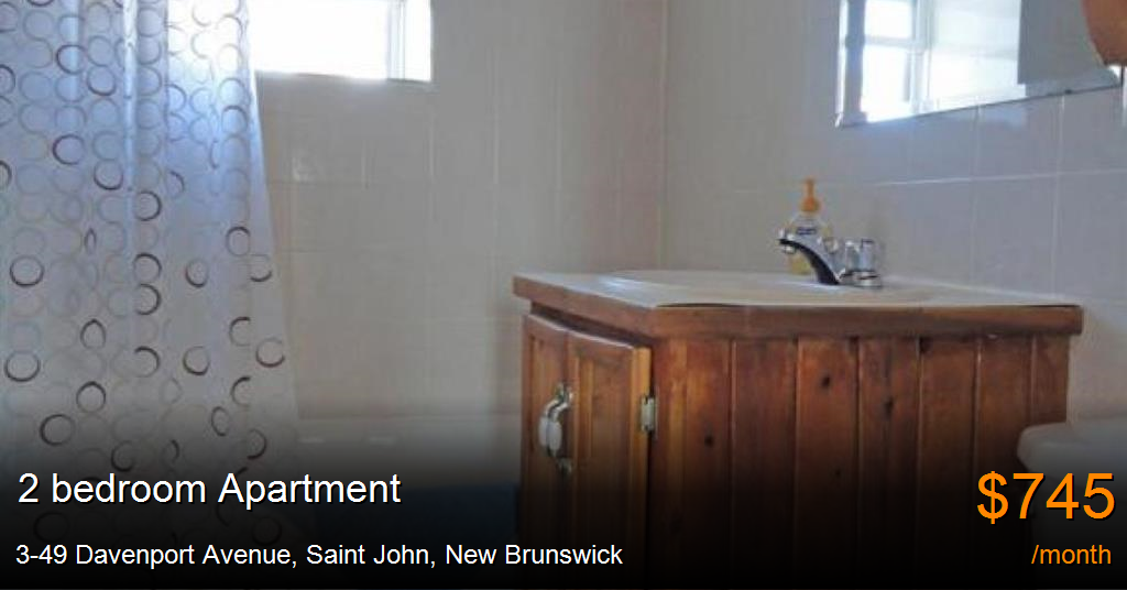 349 davenport avenue, saint john Apartment for Rent