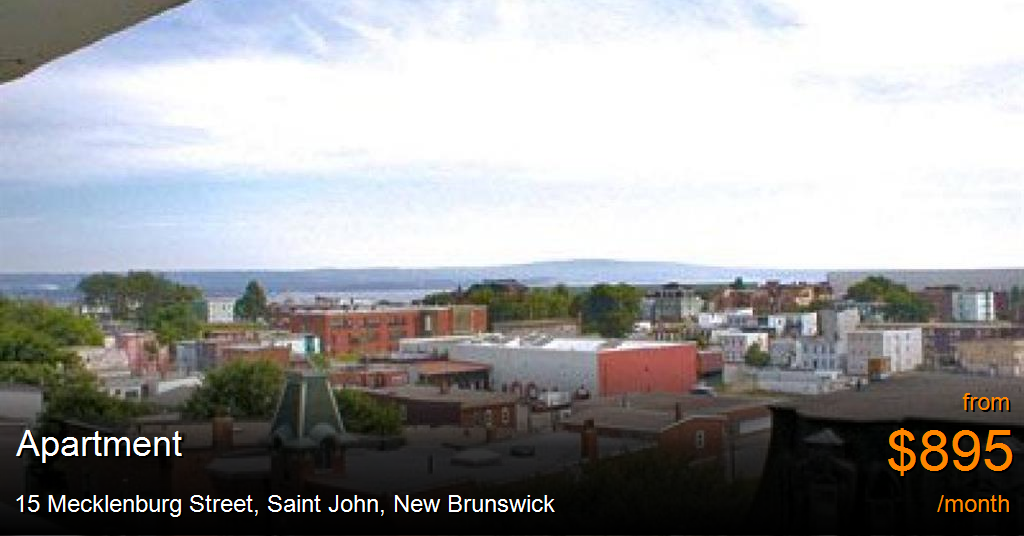 15 Mecklenburg Street, Saint John Apartment for Rent