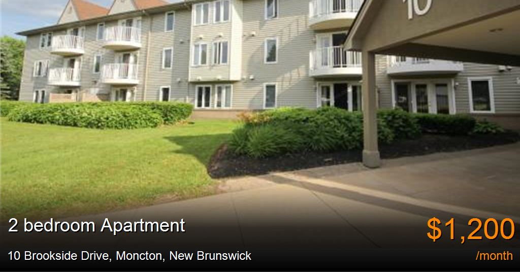 10 brookside drive, moncton Apartment for Rent