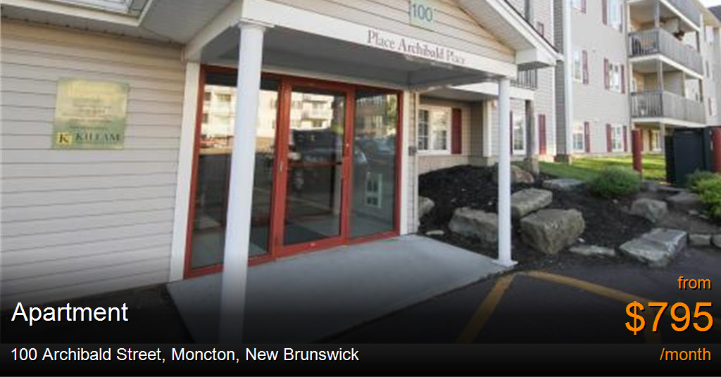 100 archibald street, moncton Apartment for Rent