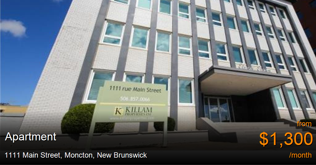 1111 main street, moncton Apartment for Rent