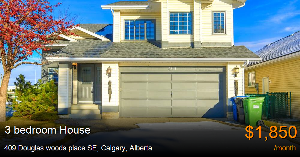 409 douglas woods place se, calgary House for Rent