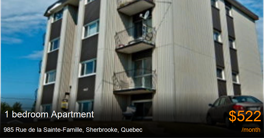 985 rue de la saintefamille, sherbrooke Apartment for Rent