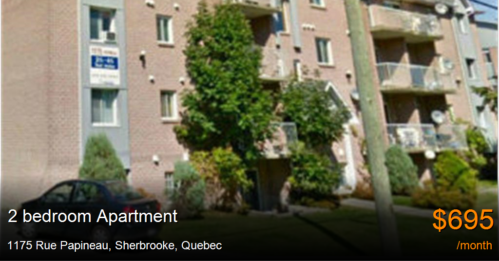 1175 rue papineau, sherbrooke Apartment for Rent