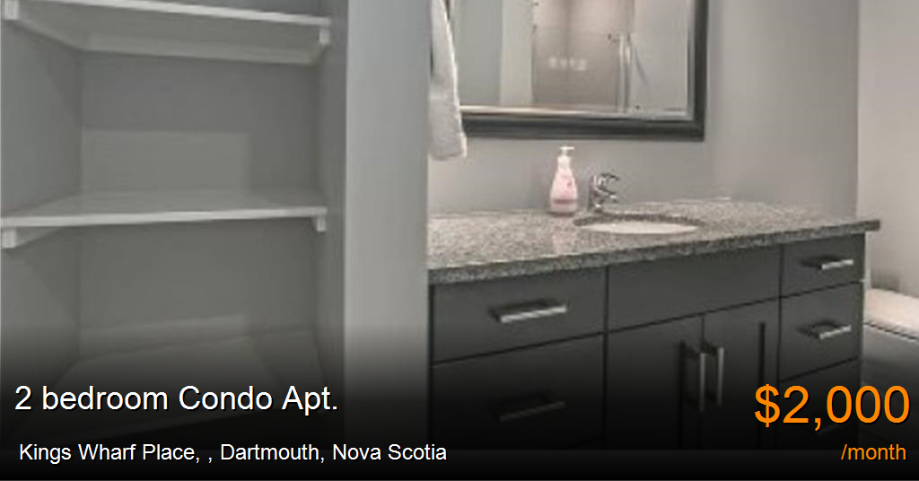 kings wharf place,, dartmouth Condo Apt. for Rent