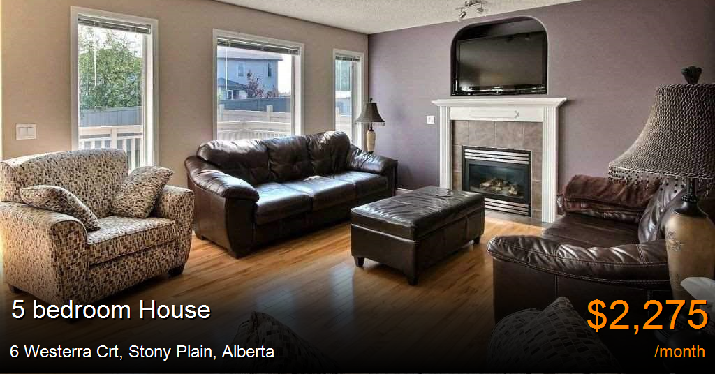 6 westerra crt, stony plain House for Rent