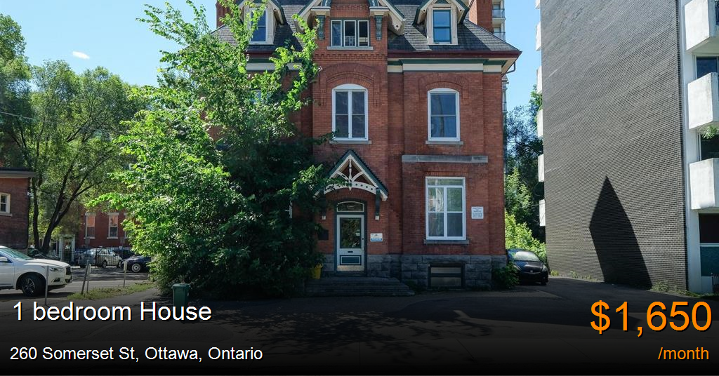 260 somerset st, ottawa House for Rent