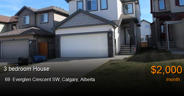 69 everglen crescent sw, calgary - House for Rent