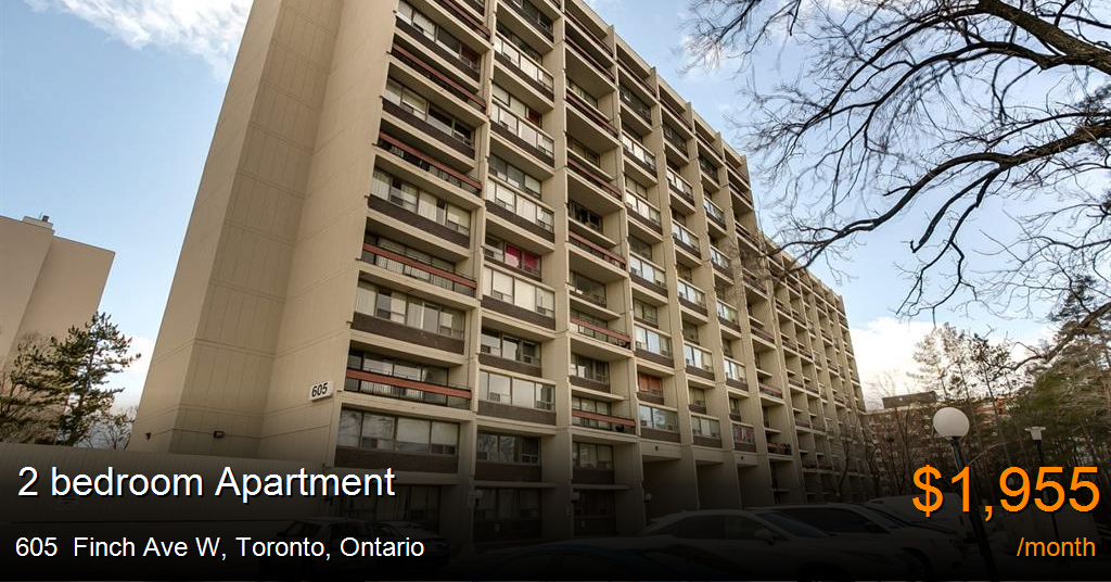 605 finch ave w, toronto Apartment for Rent
