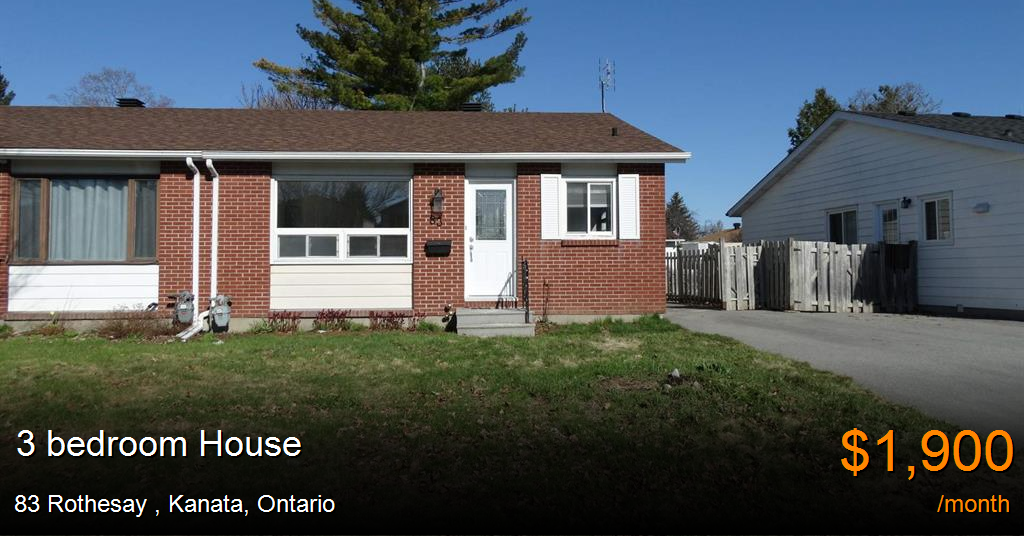 83 rothesay, kanata House for Rent