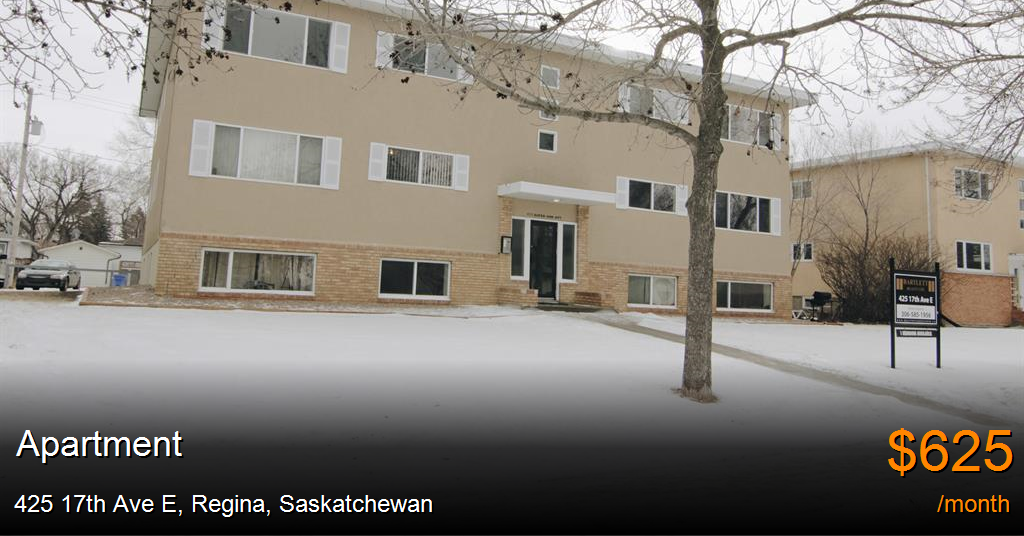 425 17th ave e, regina Apartment for Rent