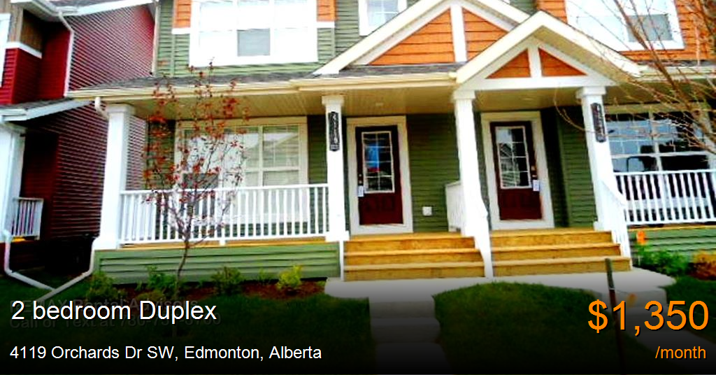 4119 Orchards Dr SW, Edmonton Duplex for Rent