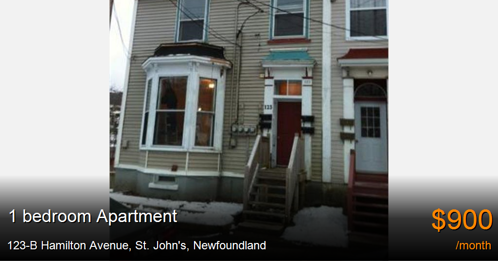 123B Hamilton Avenue, St. John's Apartment for Rent