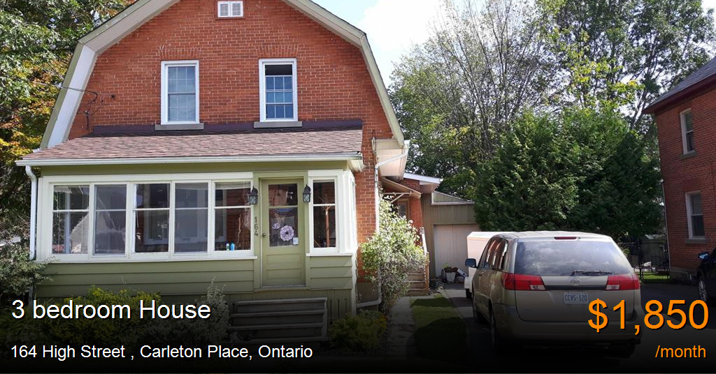164 high street, carleton place House for Rent