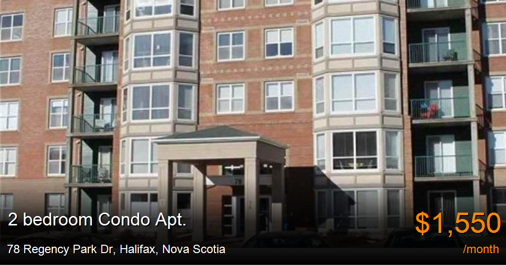 78 Regency Park Dr, Halifax Condo Apt. for Rent B93245