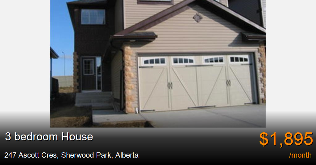 247 ascott cres, sherwood park House for Rent