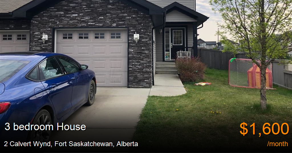 2 calvert wynd, fort saskatchewan House for Rent