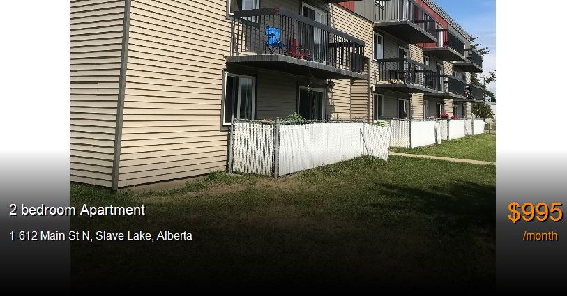 1-612 main st n, slave lake - Apartment for Rent