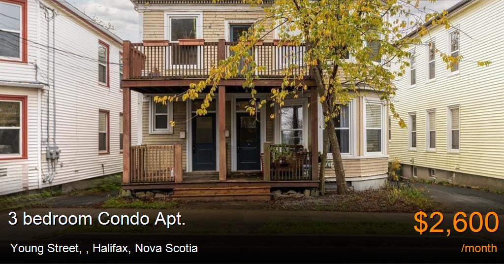 young street,, halifax Condo Apt. for Rent