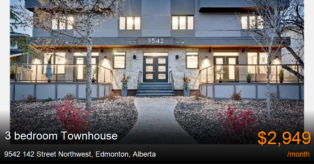 9542 142 Street Northwest, Edmonton Townhouse for Rent