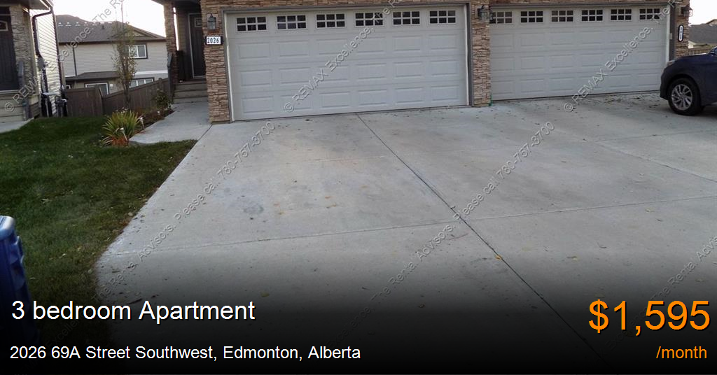 2026 69a street southwest, edmonton Apartment for Rent