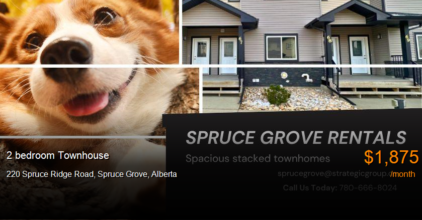 220 Spruce Ridge Road, Spruce Grove Townhouse for Rent