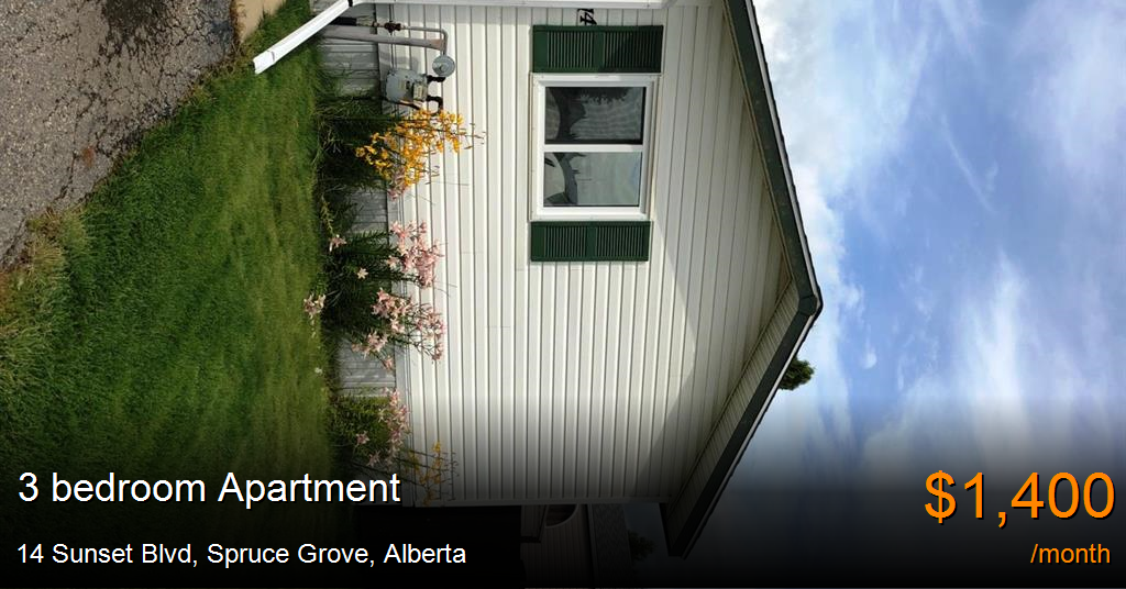 14 sunset blvd, spruce grove Apartment for Rent