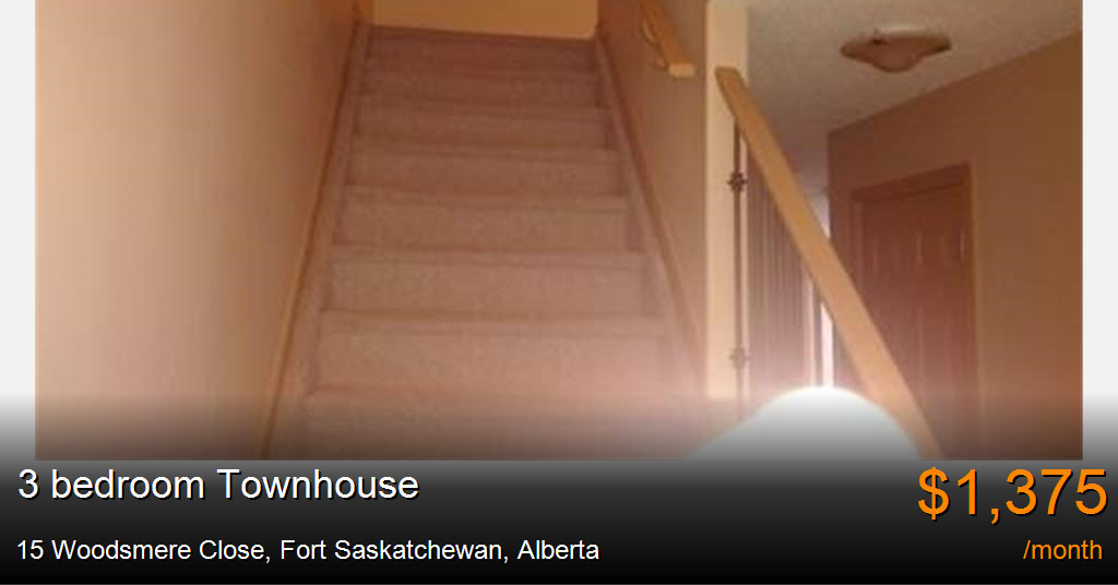 15 woodsmere close, fort saskatchewan Townhouse for Rent