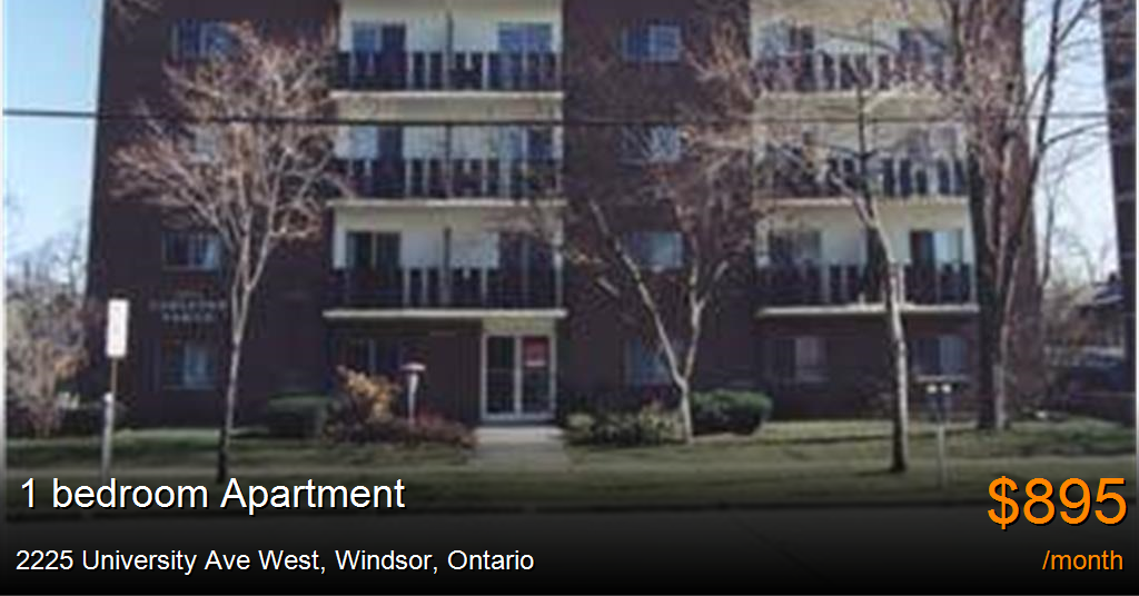 2225 university ave west, windsor Apartment for Rent