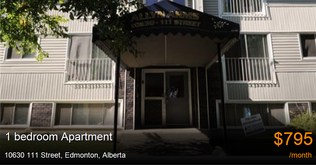10630 111 street, edmonton Apartment for Rent