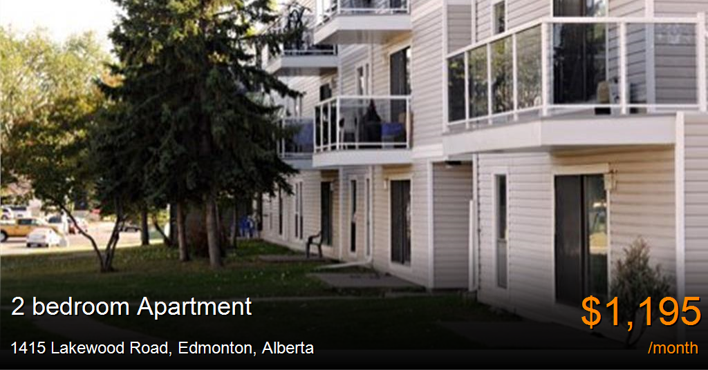 1415 lakewood road, edmonton Apartment for Rent