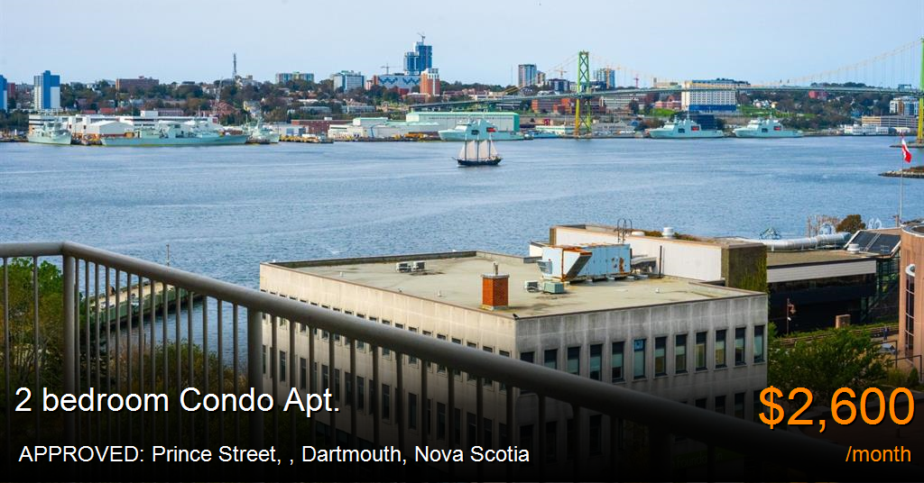 approved prince street,, dartmouth Condo Apt. for Rent