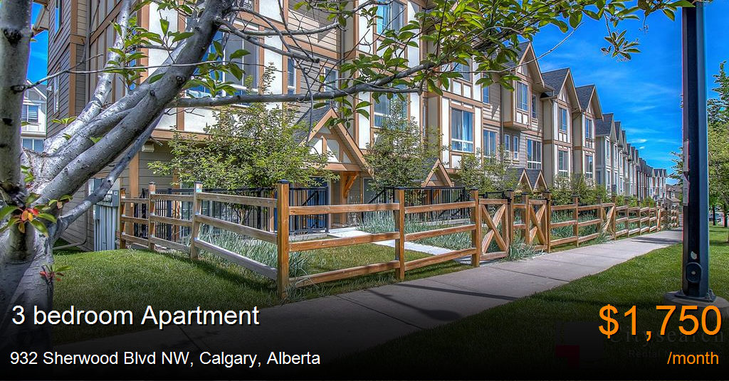 932 sherwood blvd nw, calgary Apartment for Rent