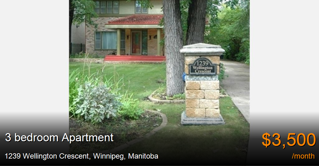 1239 Wellington Crescent, Winnipeg Apartment for Rent