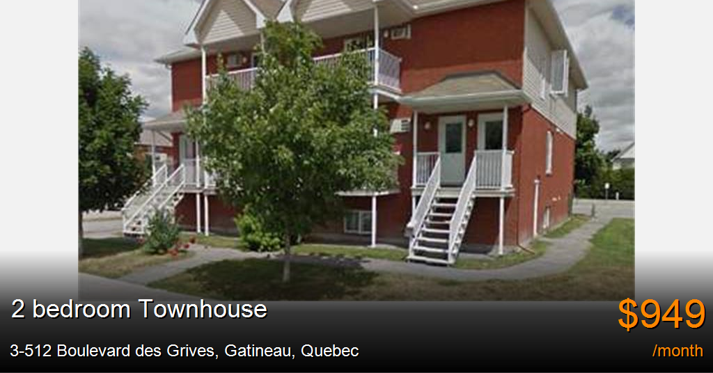 3512 Boulevard des Grives, Gatineau Townhouse for Rent