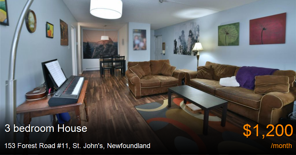 153 Forest Road 11, St. John's House for Rent