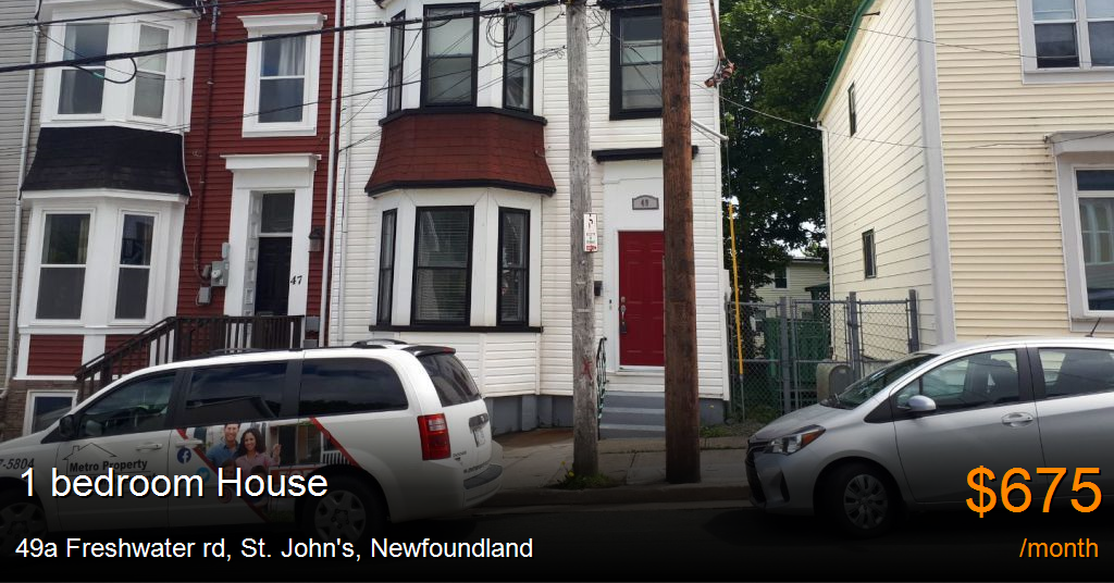 49a freshwater rd, st. john's House for Rent