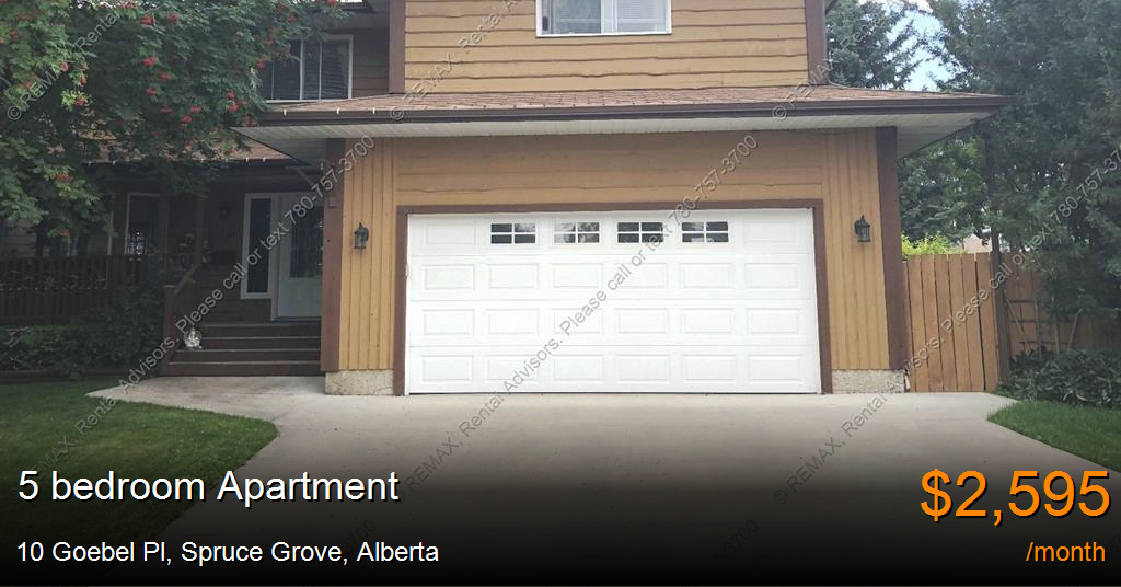 10 goebel pl, spruce grove Apartment for Rent