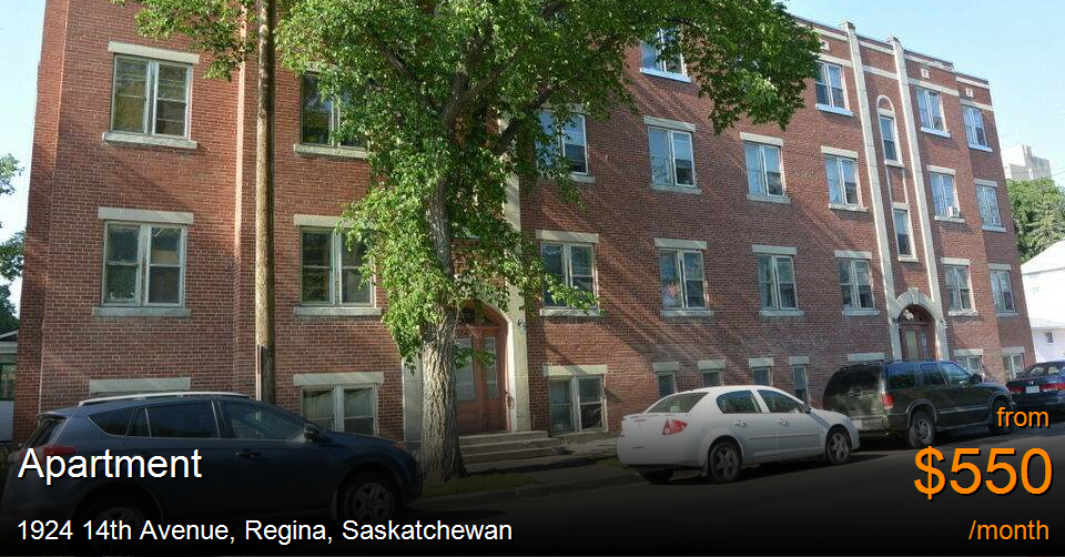 1924 14th avenue, regina Apartment for Rent