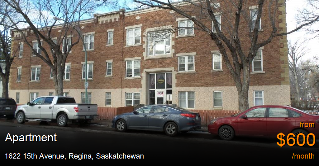 1622 15th avenue, regina Apartment for Rent