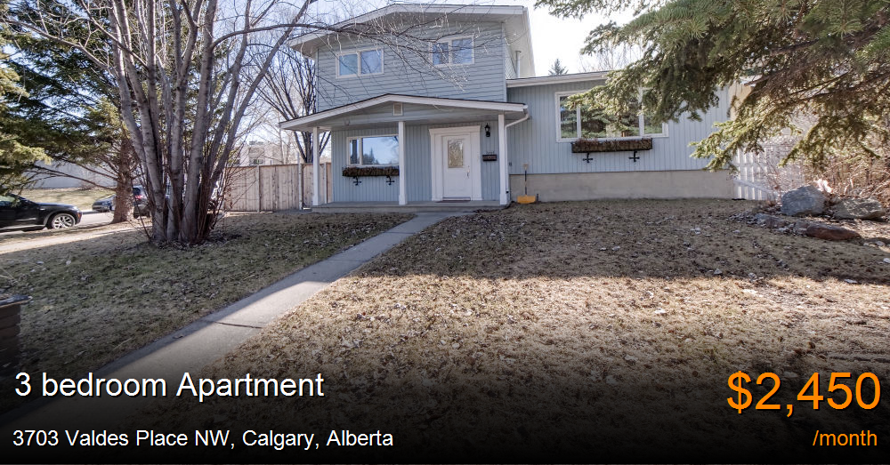 3703 valdes place nw, calgary Apartment for Rent