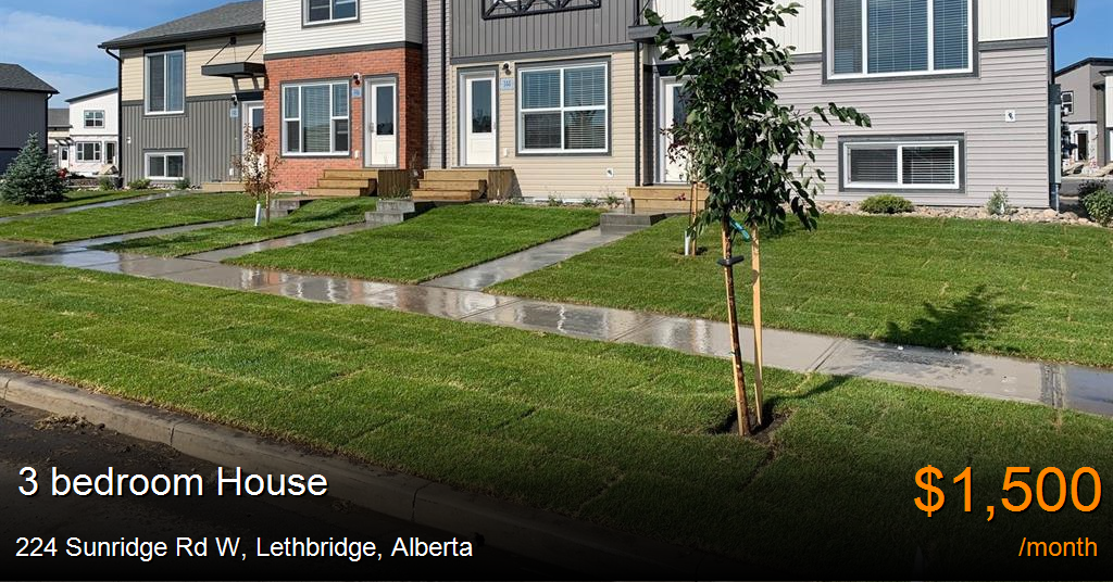 224 Sunridge Rd W, Lethbridge House for Rent