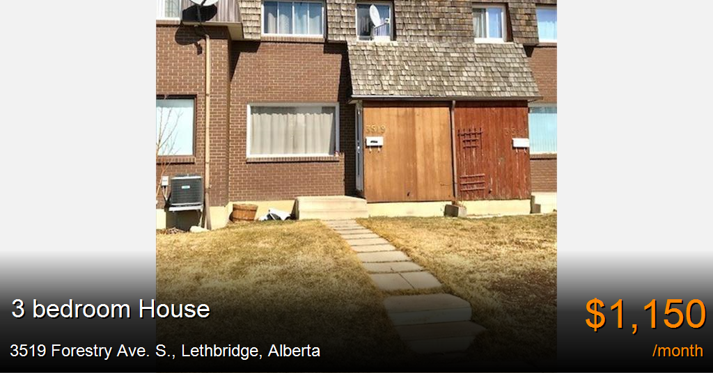 3519 forestry ave. s., lethbridge House for Rent