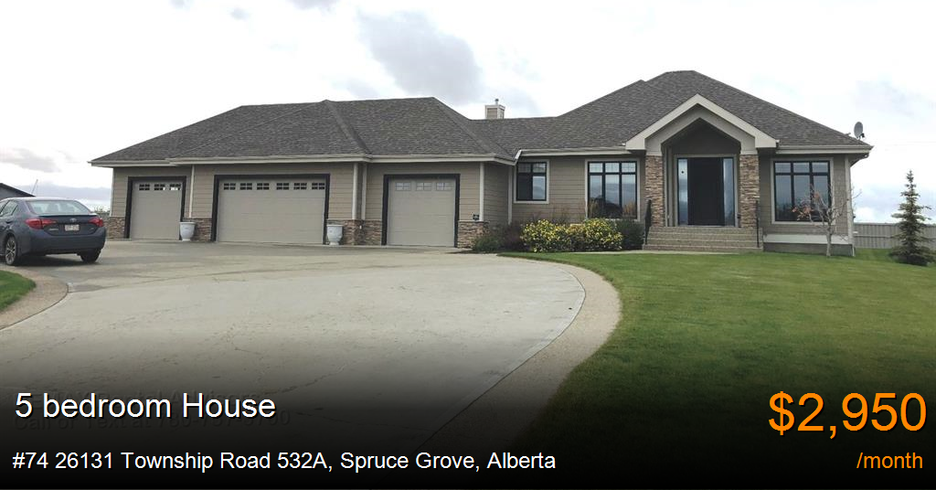 74 26131 Township Road 532A, Spruce Grove House for Rent