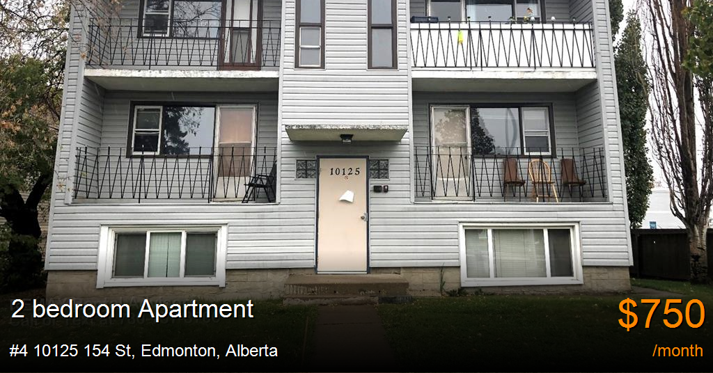4 10125 154 St, Edmonton Apartment for Rent