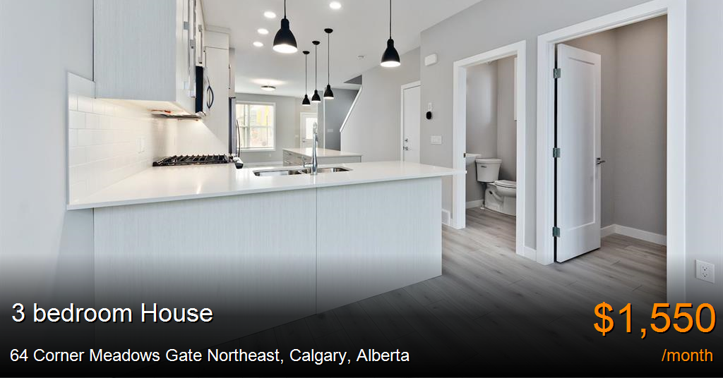 64 Corner Meadows Gate Northeast, Calgary House for Rent