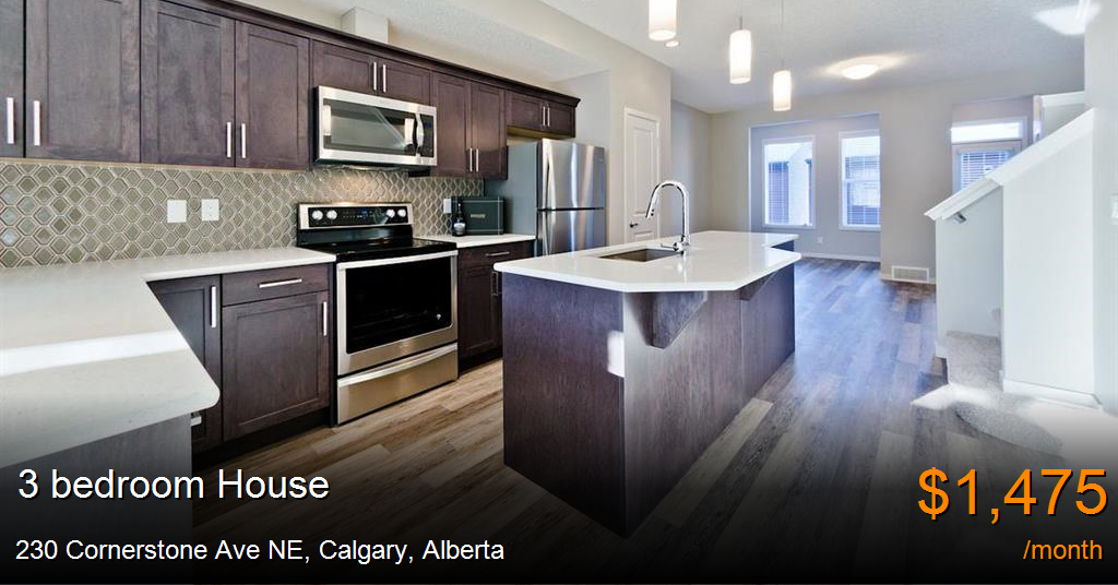 230 Cornerstone Ave NE, Calgary House for Rent